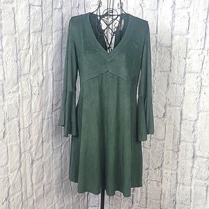 green emerald velvet dress Hunter Green Velvet Etta Mini Dress